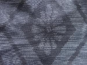 アンティーク 菊菱模様織出し本場泥大島紬着物